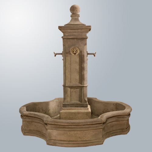 Elegant Aquitaine Fountain Set with 70" Monaco Pond