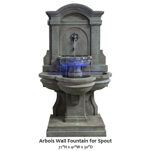 Elegant Arbois Wall Fountain with Spout