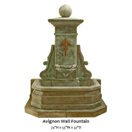 Charming Avignon Wall Fountain for Elegant Outdoor Spaces