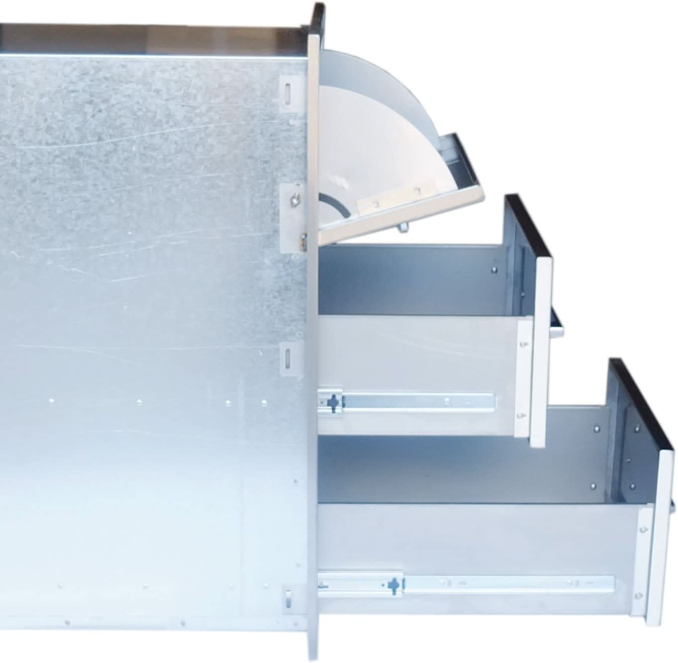 Sunstone 17" Belved Frame Paper Towel Drawer Combo - BA-DPCF17