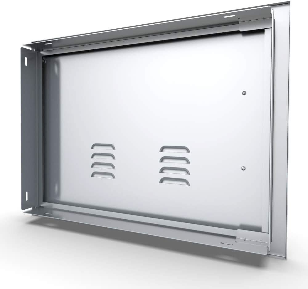 Sunstone Signature Beveled 24 Inch Right Hinge Single Access Door with Vents Horizontal - BA-VDHR1724