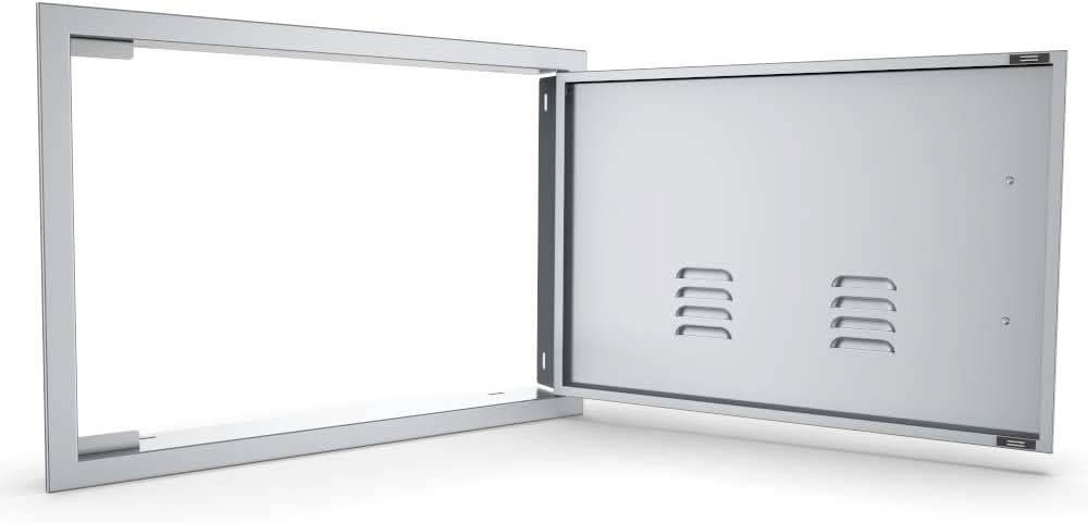 Sunstone Signature Beveled 24 Inch Right Hinge Single Access Door with Vents Horizontal - BA-VDHR1724