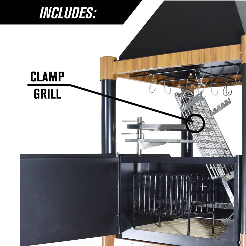 Tagwood BBQ Argentine Santa Maria Style Wood Fire & Charcoal Gaucho Grill | BBQ02SI-- PRE-ORDER