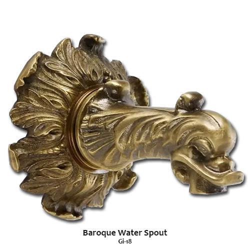 Elegant Foritalico Outdoor Water Fountain with Stunning Bronze Spout