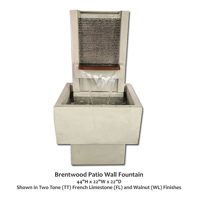 Elegant Brentwood Outdoor Wall Fountain for Your Patio