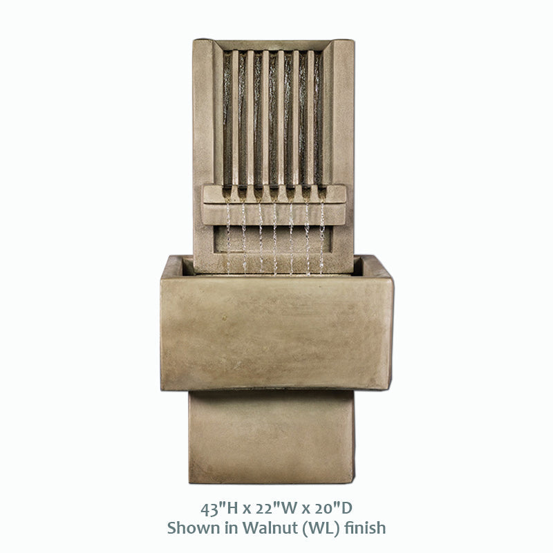 Elegant Brentwood Channel Outdoor Fountain for a Serene Patio Ambiance