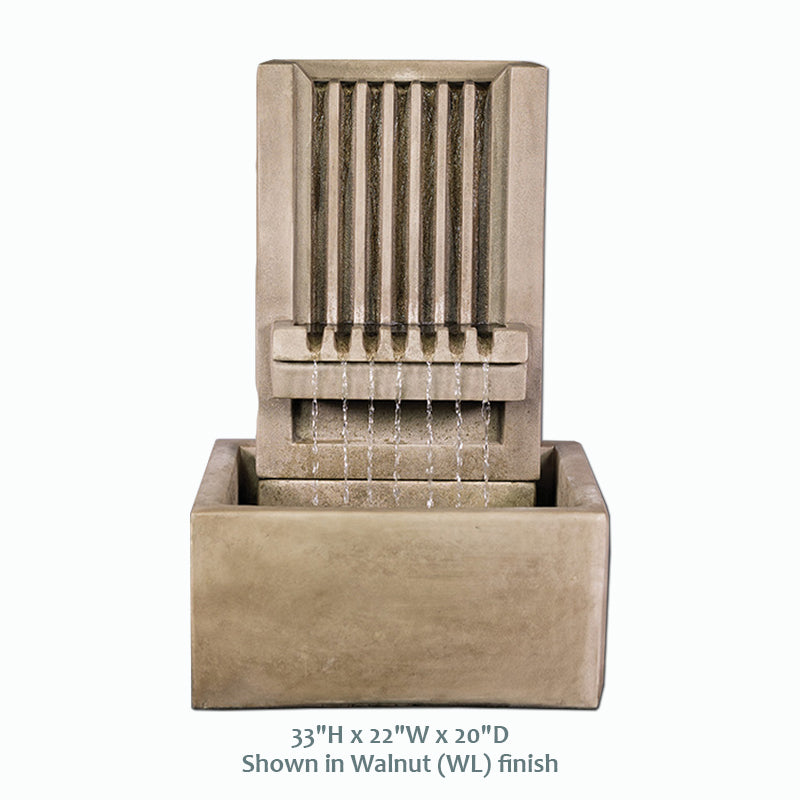 Elegant Brentwood Short Channel Patio Fountain for Your Outdoor Oasis