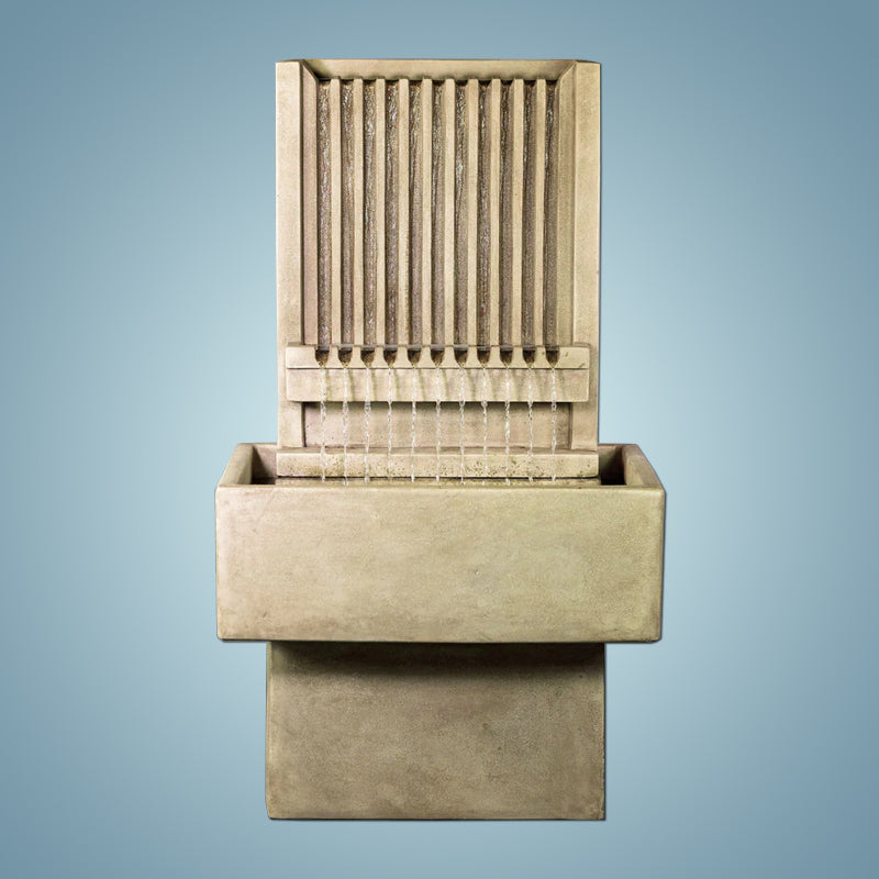 Elegant Tall Channel Wall Fountain by Brentwood