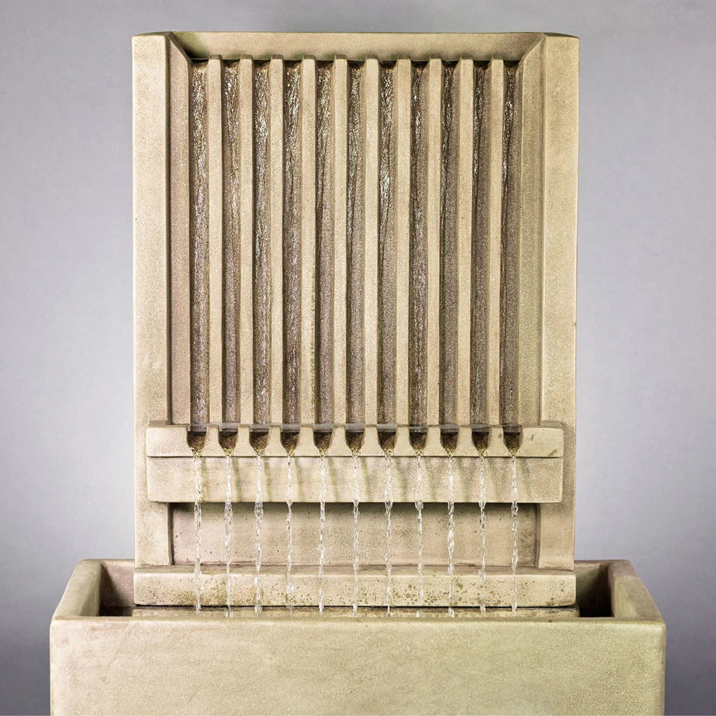 Elegant Tall Channel Wall Fountain by Brentwood