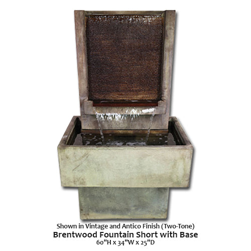 Elegant Brentwood Fountain with Stylish Base