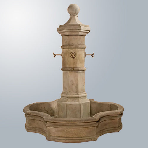 Elegant Octavia Fountain with 70" Monaco Pond - A Stunning Addition to Your Outdoor Space
