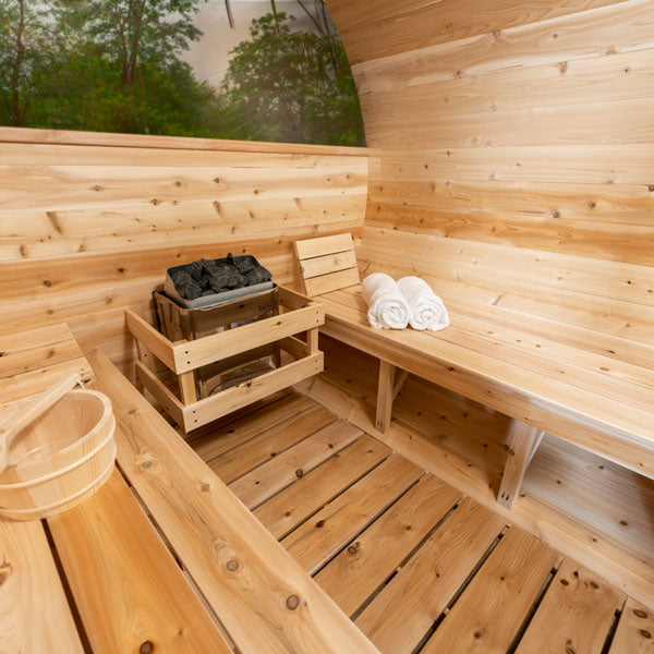 Dundalk Leisurecraft Tranquility MP Barrel Sauna-CTC2345MPE