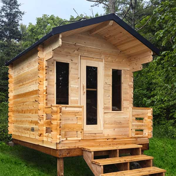 Dundalk Leisurecraft CT Georgian Cabin Sauna with Porch-CTC88PE