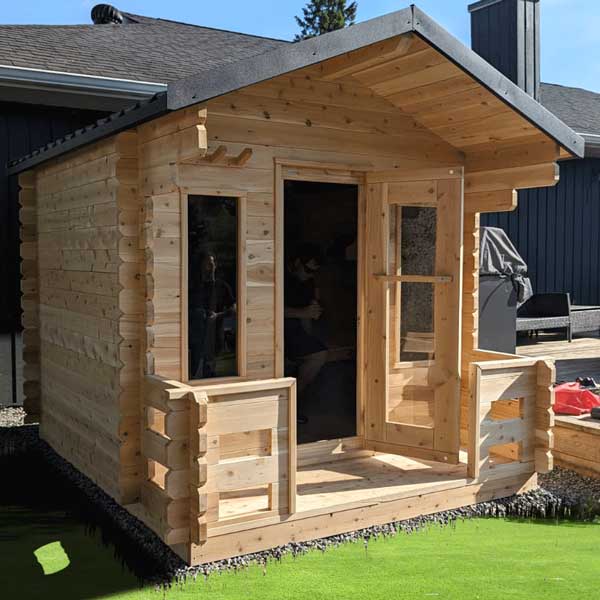 Dundalk Leisurecraft CT Georgian Cabin Sauna with Porch-CTC88PE