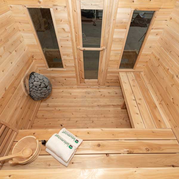 Dundalk Leisurecraft CT Georgian Cabin Sauna with Porch-CTC88PE