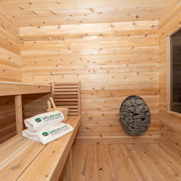 Dundalk Leisurecraft CT Georgian Cabin Sauna with Porch-CTC88PE