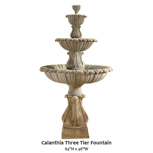 Elegant Calanthia Three-Tier Water Fountain