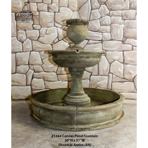 Elegant Cannes Pond Fountain for a Tranquil Outdoor Oasis