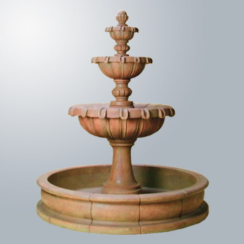 Elegant Chateau Pond Outdoor Water Fountain for Your Garden Oasis