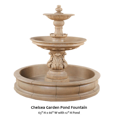 Charming Chelsea Garden Pond Fountain for Tranquil Outdoor Spaces