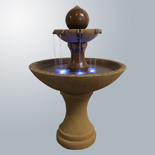 Elegant Two-Tiered Circen Fountain