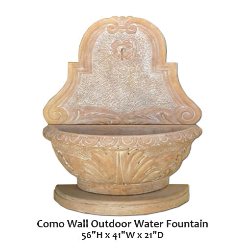Elegante Fuente de Agua de Pared para Exterior Como
