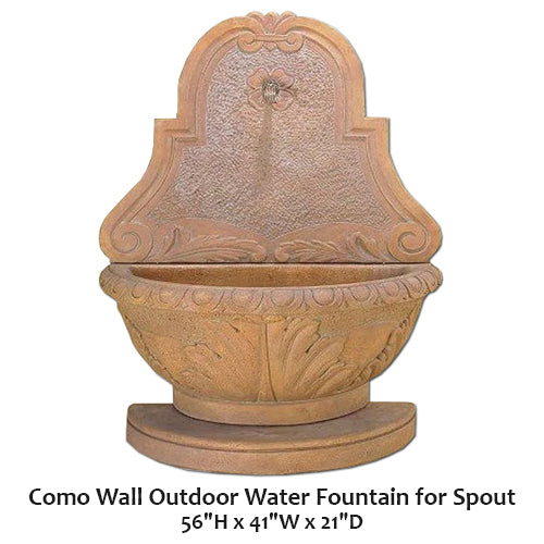 Elegante Fuente de Agua para Pared Exterior con Chorros Decorativos