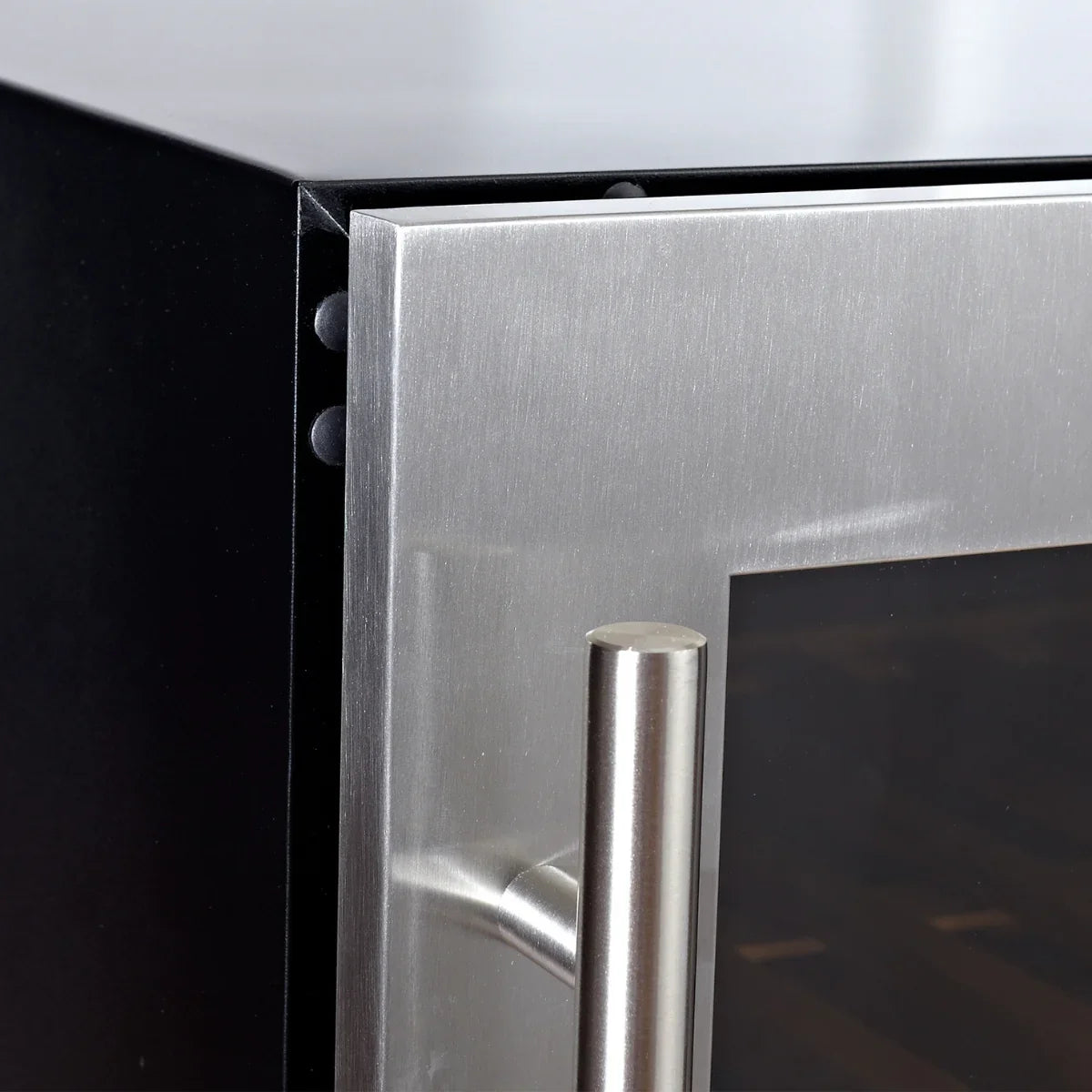 KingsBottle Large Beverage Refrigerator With Low-E Glass Door With Stainless Steel Trim