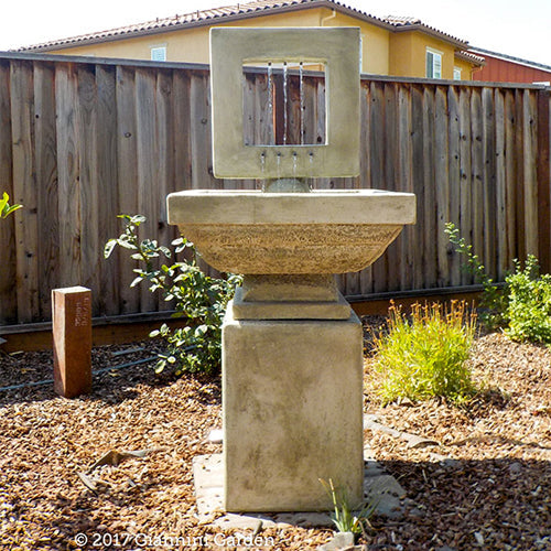 Modern Square Fountain - Elegant and Tall