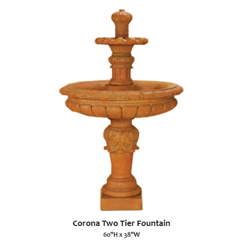 Exquisite Two-Tier Corona Fountain