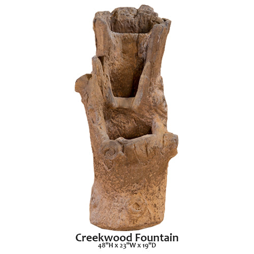Serene Creekwood Waterfall Fountain
