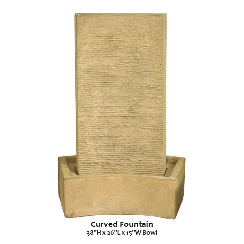 Elegant Curved Water Fountain