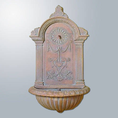 Elegant Delfino Outdoor Wall Fountain for Soothing Ambiance