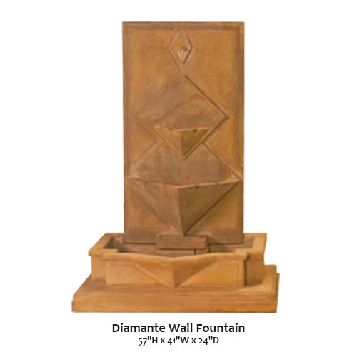 Elegant Diamante Wall Fountain for Luxurious Home Decor