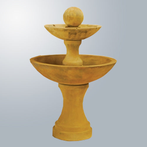 Elegant Two-Tier Fountain with Beautiful Spillways