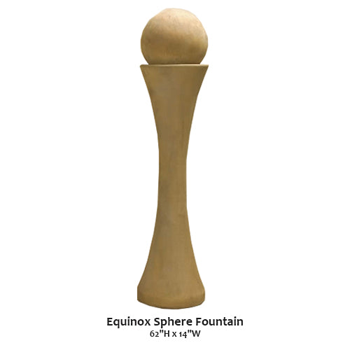 Elegant Equinox Sphere Water Fountain