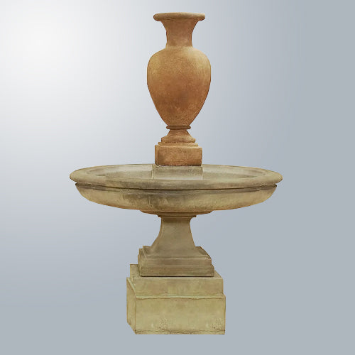 Charming Etruscan-Inspired Short Fountain Urn