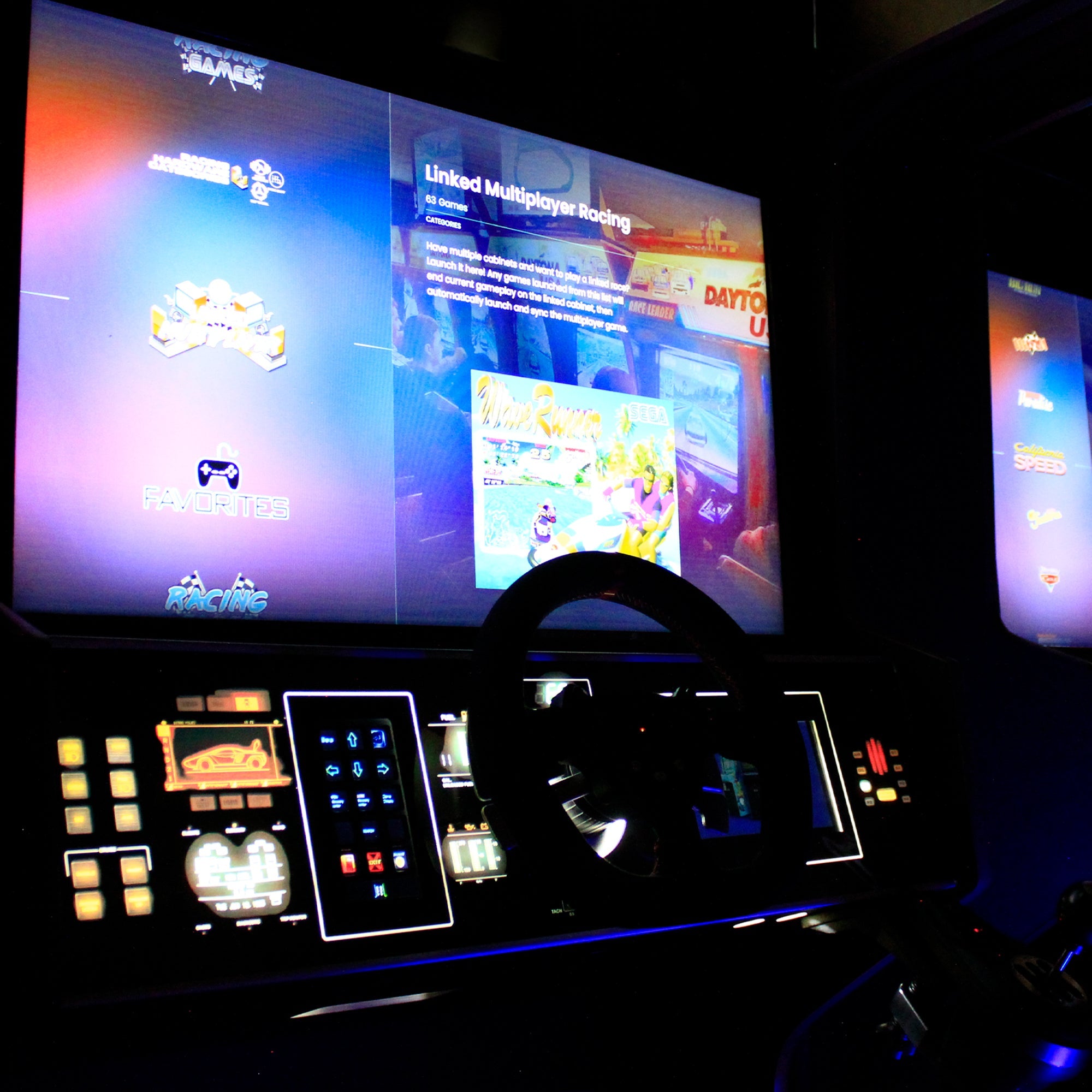 Creative Arcades Extreme Racing Arcade Machine | 200 Classic Racing Games | Wifi Compatible