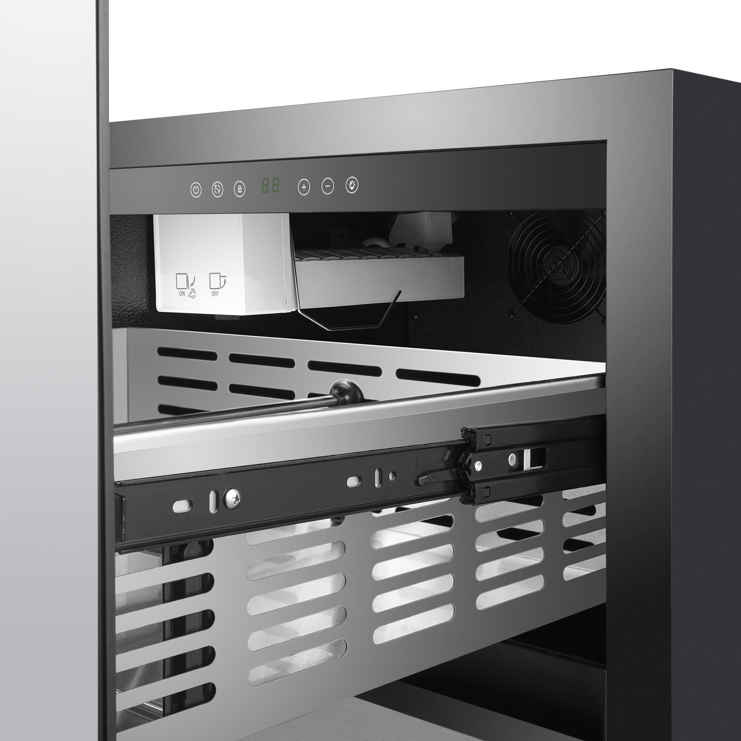 Forno Cosenza 24" Built-In Indoor/Outdoor Drawer Freezer with Ice Maker, 4.69 cu.ft.