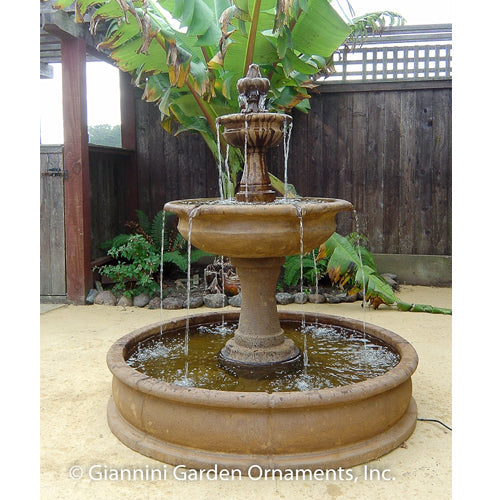 Elegant Fleur De Lis Water Fountain for Tranquil Gardens