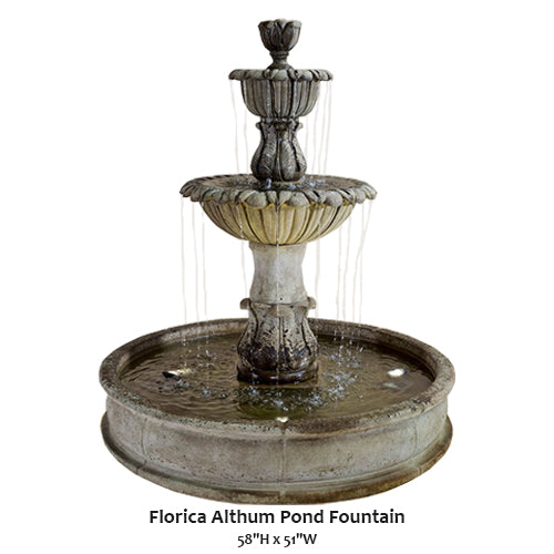 Elegant Florica Althum Pond Fountain: Elevate Your Outdoor Oasis