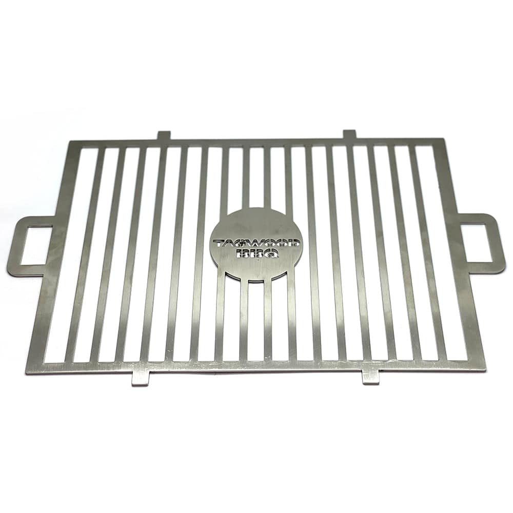 Tagwood BBQ Table Top Warming Brazier | Stainless steel and Acacia wood  | BBQ07SS--