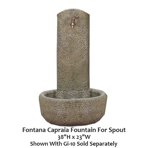 Elegant Fontana Capraia Fountain with Decorative Spout