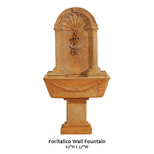 Charming Foritalico Wall Fountain with Elegant Spout