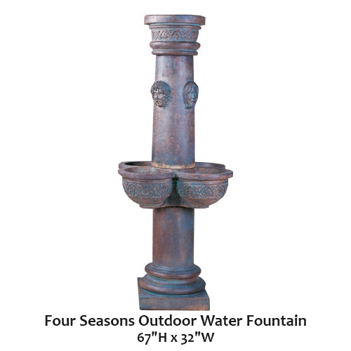 Elegant Four Seasons Outdoor Water Fountain for Your Garden