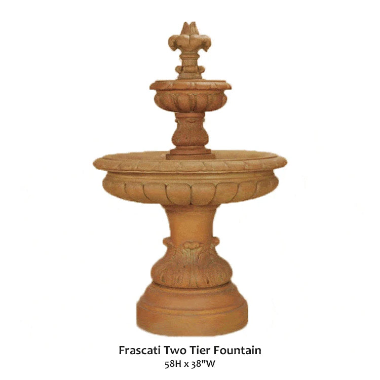 Elegant Frascati Two-Tier Fountain