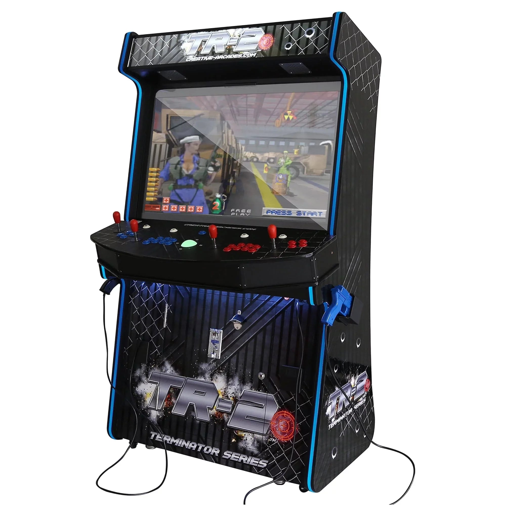 Creative Arcades Terminator Arcade | TR-2 Light Blaster Stand-Up Arcade Machine