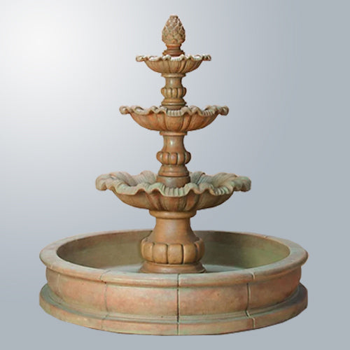 Garda Stunning Three-Tier Pond Fountain for Elegant Outdoor Spaces