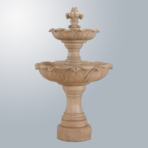 Elegant Gardenia Two-Tier Water Fountain