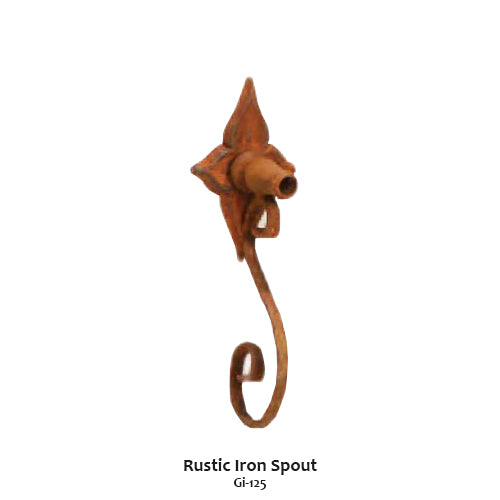 Charming Beaumont Fountain Featuring Rustic Iron Spouts